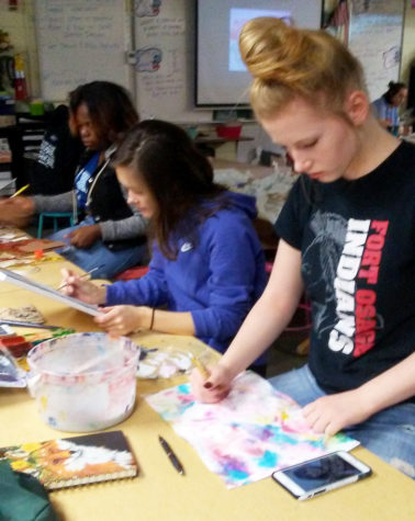 Two art students thrive in AP Studio Art