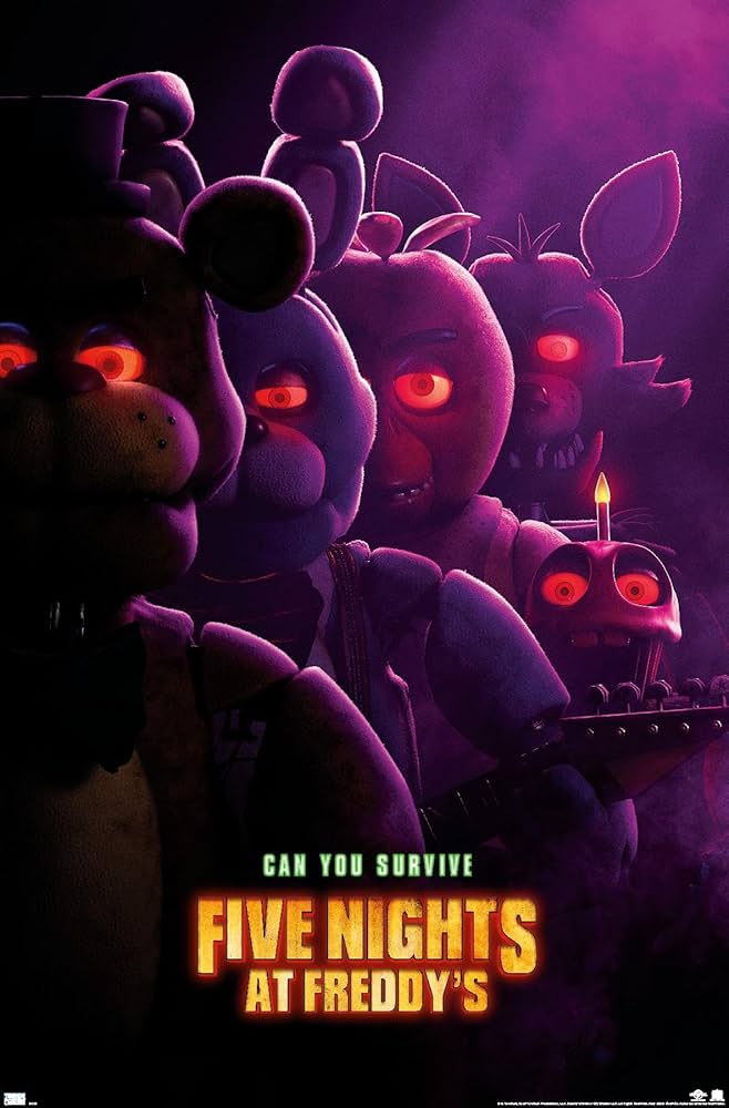 The Five Nights at Freddys movie poster.