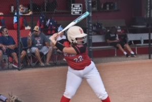 LOADING. Miller is getting ready to swing as the pitch is thrown. Miller committed to Cottey college on October 26th. “I plan to go to college to be an attorney and play softball,” Miller said.

