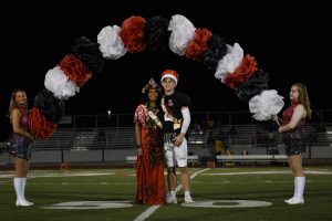 Colin Stratton and Leiniva Faitau, crowned Homecoming King and Queen, on October 3, 2025